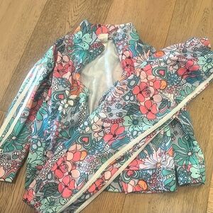 Kids floral adidas sweat set